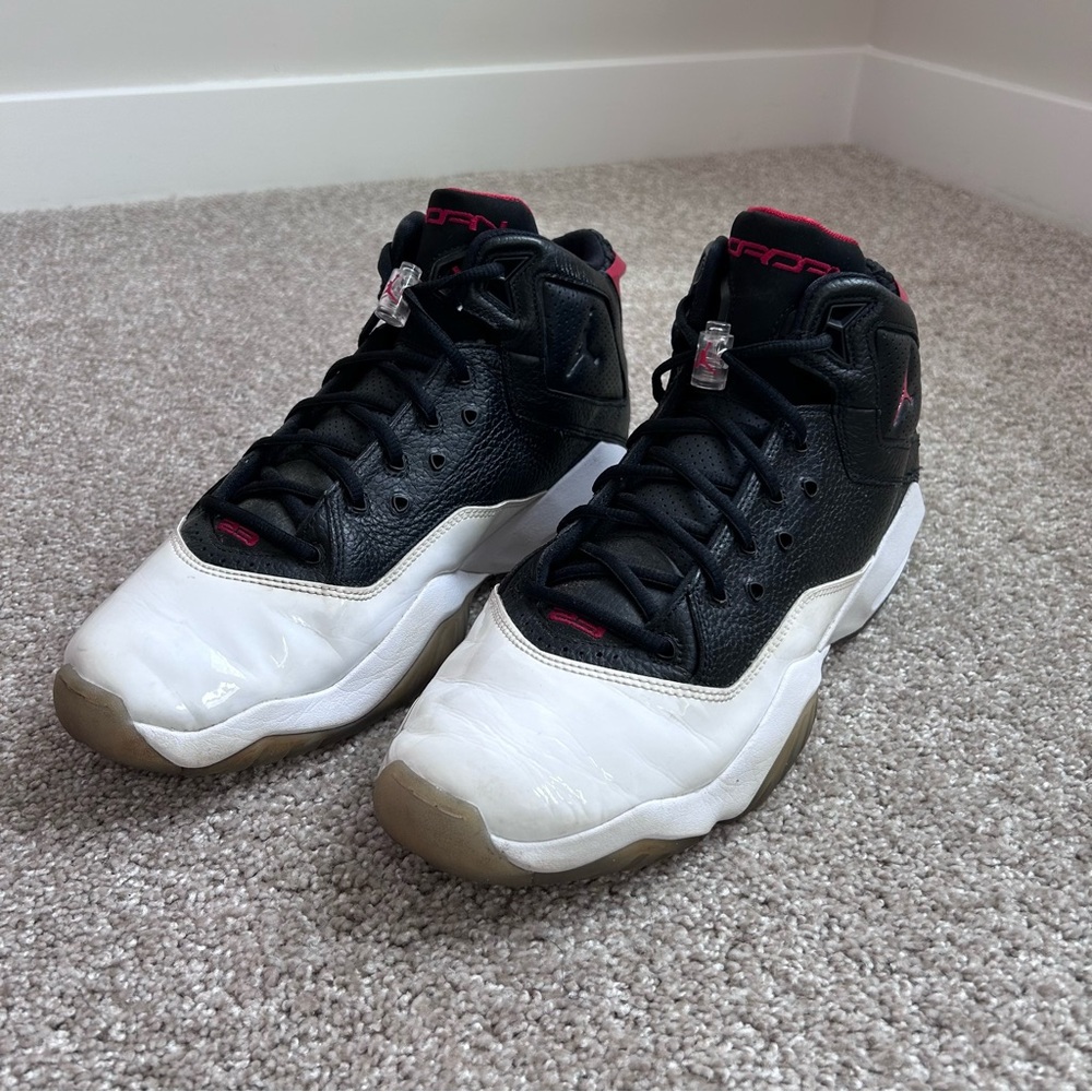 Jordan Spiz'ike Black Gym Red White 315317-016 Men's Size 12 Sneakers